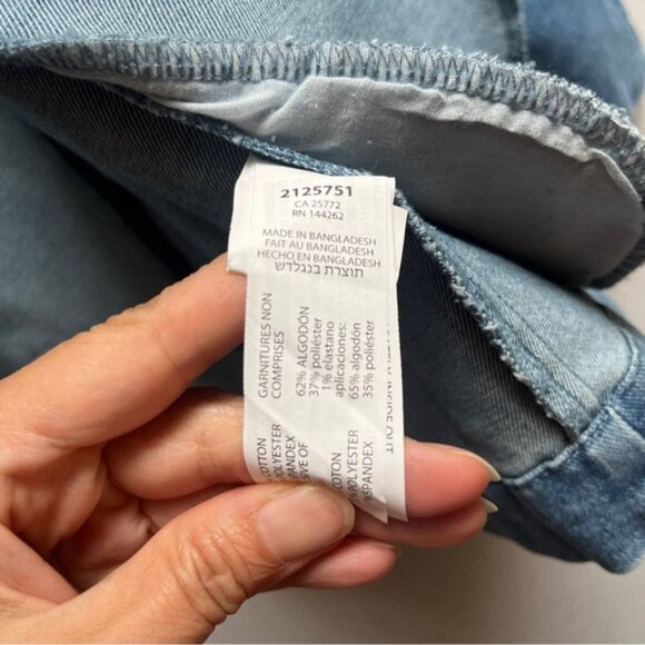 Black Tape Blue Double-Breasted Jean Denim Jacket Sz L - Picture 5 of 9